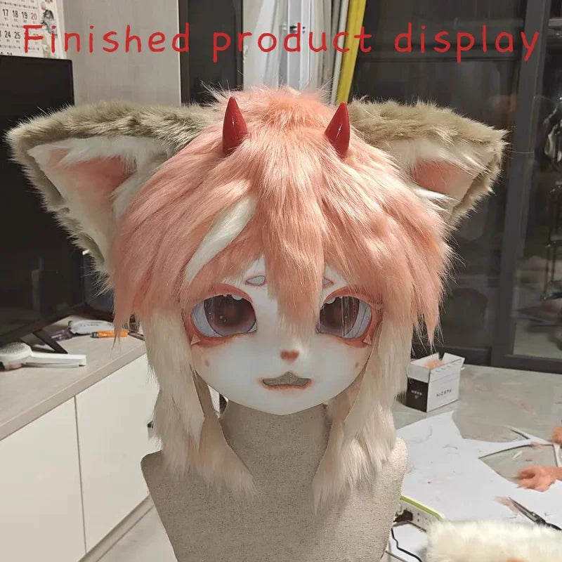 Furry head Mask Cosplay DIY