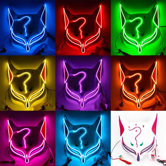 Party LED Glow Fox Mask