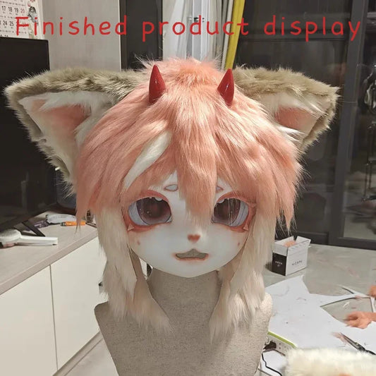 Furry head Mask Cosplay DIY