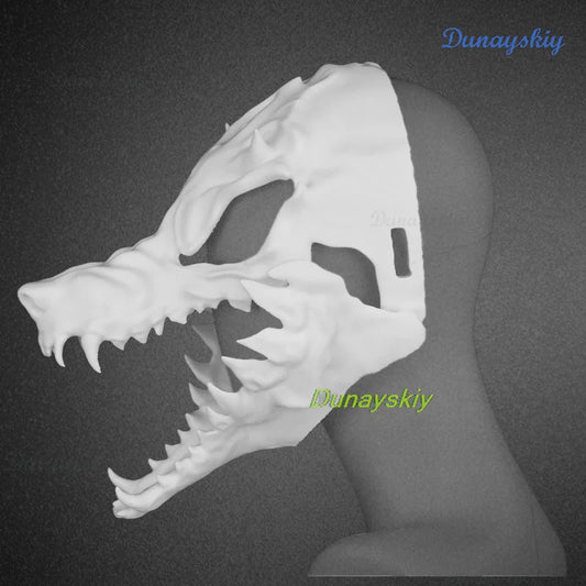 Realistic Dog Skull Kigurumi Furry Mask